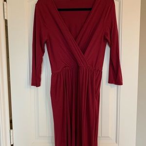 Annabelle Women’s Soft Maxi 3/4 Sleeve Dress